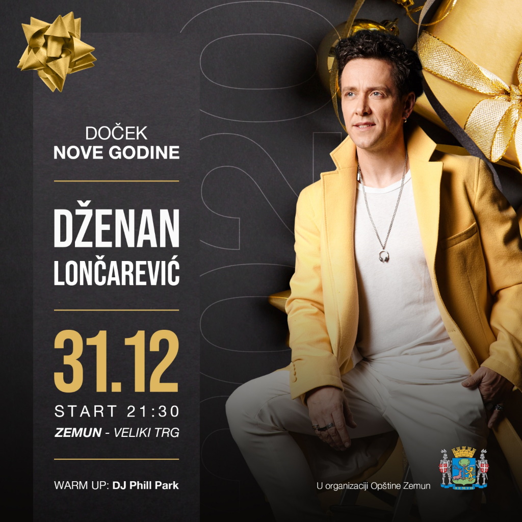 Doček Nove 2020 Godine na Velikom Trgu u Zemunu - Koncert Dženan Lončarević