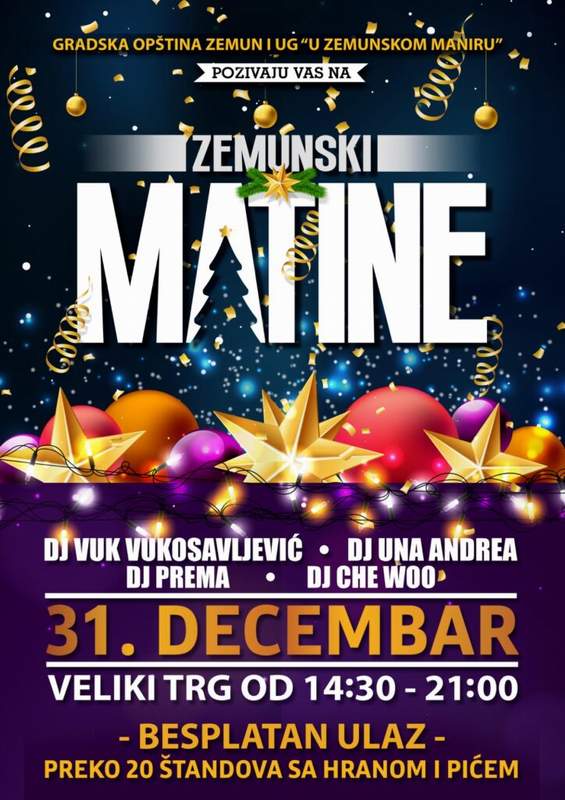 Zemunski Matine - Doček nove 2023 Zemunski Matine - Doček nove 2023