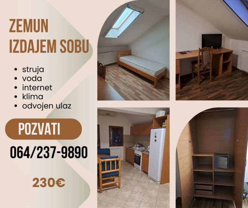Soba za izdavanje. - Izdavanje Rentiranje Soba Oglasi Beograd