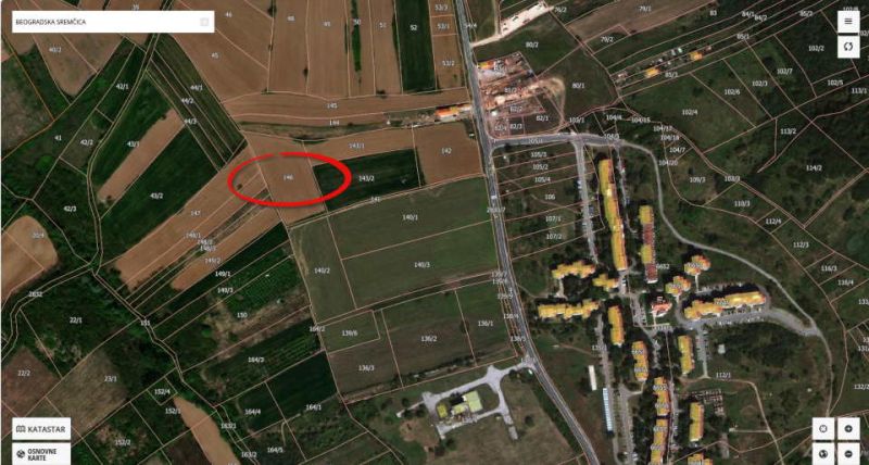 Na prodaju njiva na ulazu u Sremčicu sa desne strane - Prodaja Plac Zemljište Njiva Oglasi Beograd