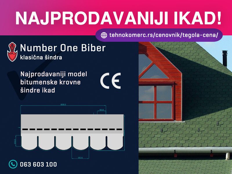 Tegola IKO Number One 3TAB / Biber - Građevinski Materijali Oglasi Beograd Tegola IKO Number One 3TAB / Biber - Građevinski Materijali Oglasi Beograd