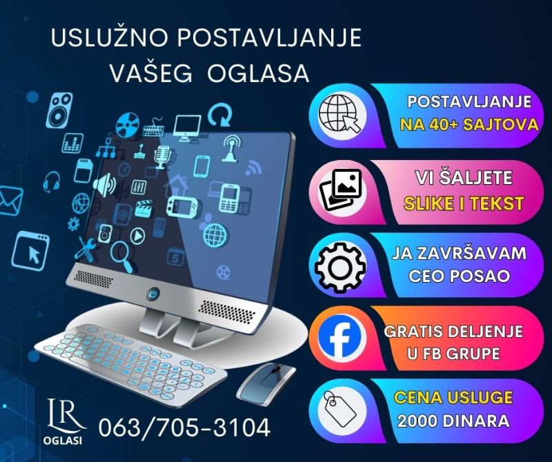 Uslužno postavljanje vaših oglasa - Poslovne Usluge Oglasi Beograd