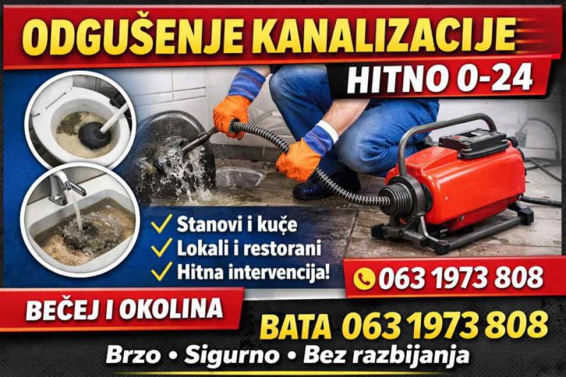 Odgušenje kanalizacije - Ostale Usluge Oglasi Beograd