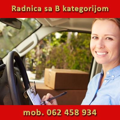 Radnica sa B kategorijom za poslove razvoza - Tražim Bilo Koji Posao Oglasi Beograd Radnica sa B kategorijom za poslove razvoza - Tražim Bilo Koji Posao Oglasi Beograd
