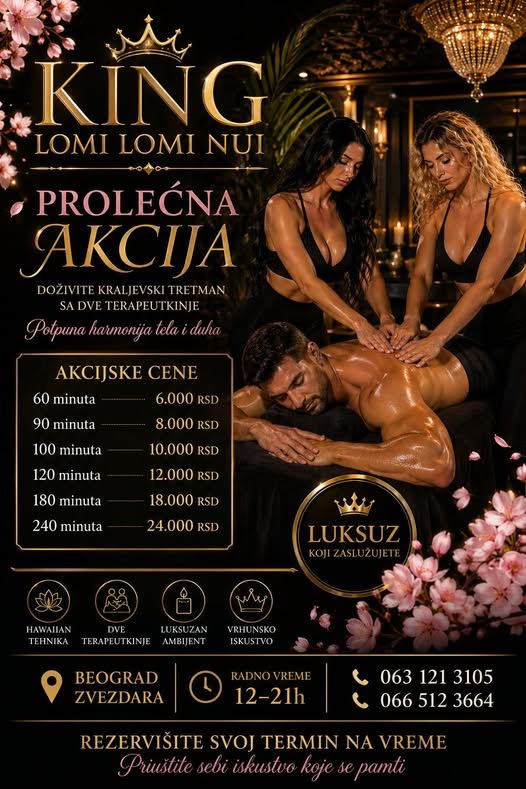 King Lomi Lomi Nui - Nega Lica i Tela Usluge Oglasi Beograd