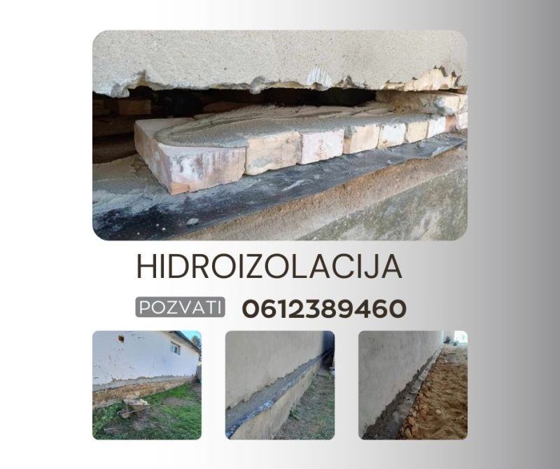 Hidroizolacija objekata od vode i vlage - Građevinske Usluge Oglasi Beograd