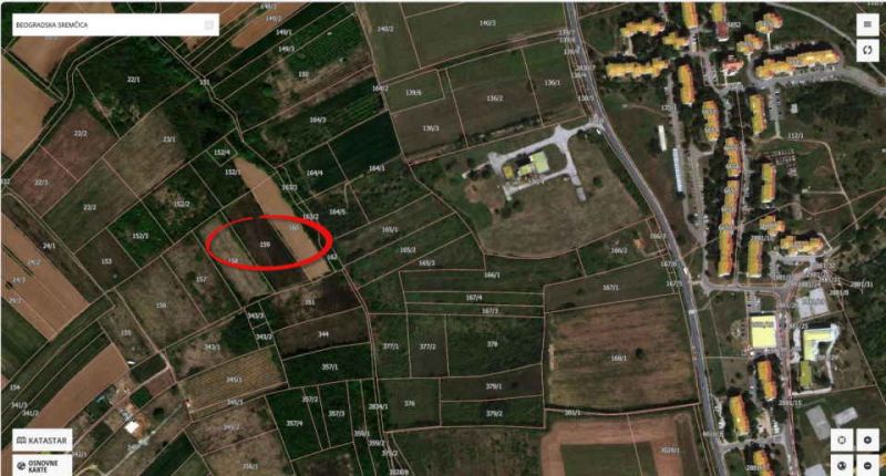 Na prodaju njiva kategorije 4 sa mogućnošću konverzije  0,65 ha - Prodaja Plac Zemljište Njiva Oglasi Beograd