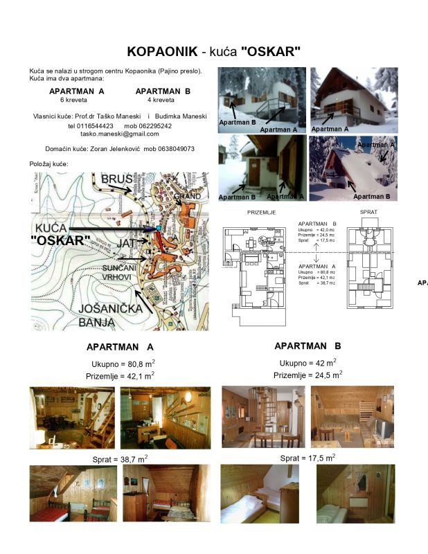 Kopaonik kuća Oskar - Izdavanje Rentiranje Kuća Oglasi Beograd Kopaonik kuća Oskar - Izdavanje Rentiranje Kuća Oglasi Beograd
