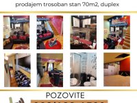 Zemun, na prodaju stan 70m2, duplex, trosoban stan :: Prodaja Stan Oglasi Beograd