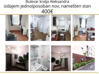 Zvezdara, izdajem jednoiposoban stan :: Izdavanje Rentiranje Stan Oglasi Beograd