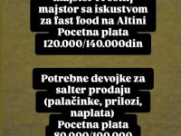 Potrebni radnici u Fast Food-u na Altini :: Ugostiteljstvo i Turizam Tražim Nudim Posao Oglasi Beograd