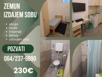 Zemun, naselje Nova Galenika, izdajem sobu za zaposlenu osobu :: Izdavanje Rentiranje Soba Oglasi Beograd