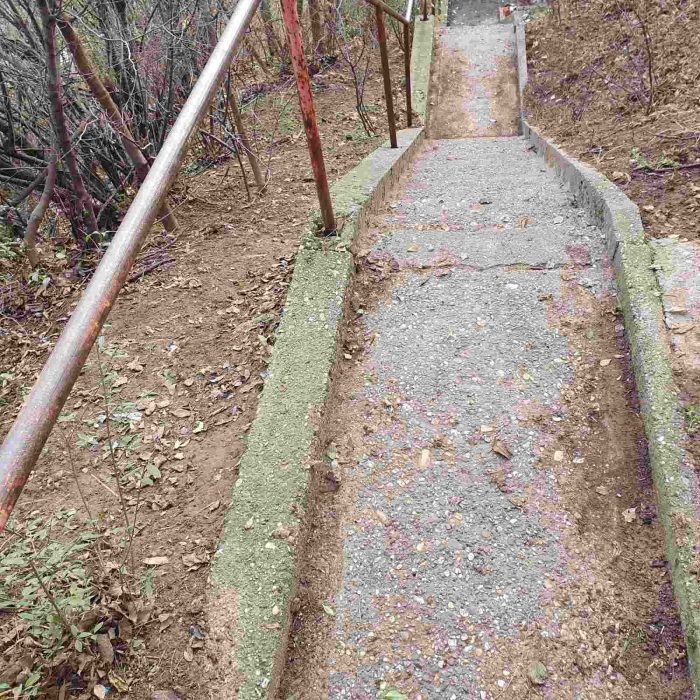 Očišćeno Stepenište kod Ulice Izletnički Put u Zemunu