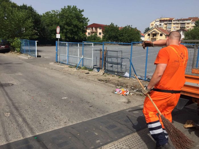 Očišćen Prostor oko Mešovite Pijace u Bačkom Ilovku u Zemunu