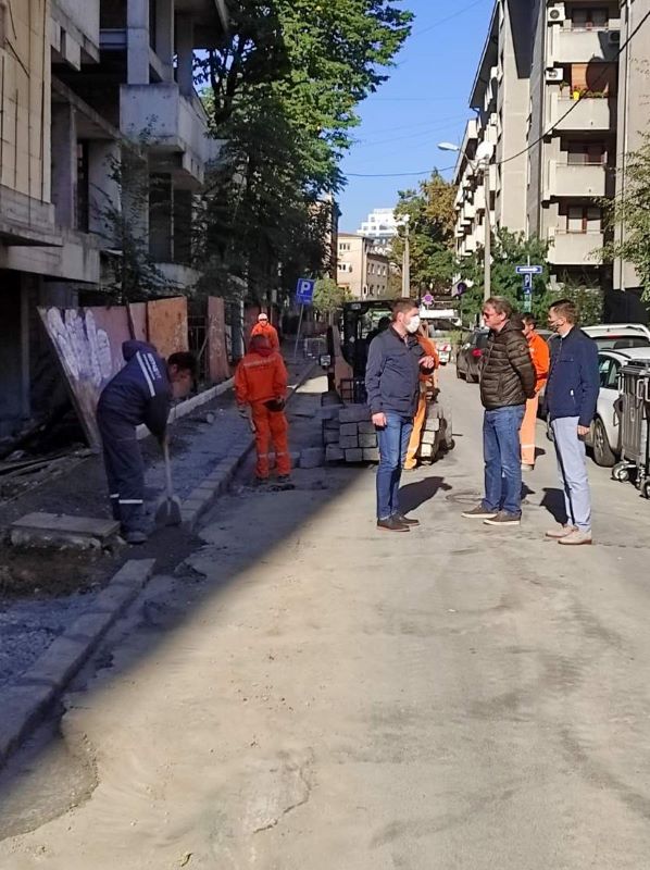 Obilazak Radova na Rekonstrukciji Dalmatinske Ulice na Zvezdari Obilazak Radova na Rekonstrukciji Dalmatinske Ulice na Zvezdari