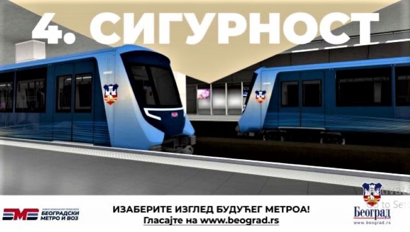 Za Dizajn Budućeg Metroa Najviše Glasova Beograđana Dobio Predlog „Sigurnost”